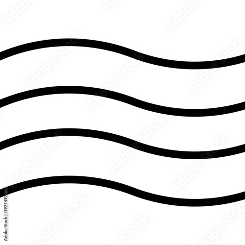 a graphic icon or symbol, often representing water, waves, or signals.