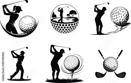 Golf Player Eps Bundle