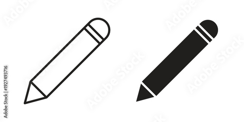Pencil icon suitable vector symbol for graphic design, logo, web site, social media