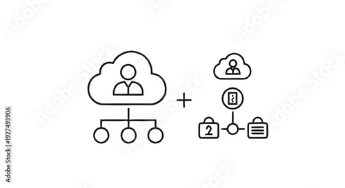 Cloud Computing and Digital Transformation Concepts Illustrated.