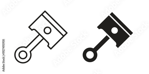 Piston icon suitable vector symbol for graphic design, logo, web site, social media