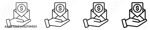 Fotografia Allowance  Icon Set Different Style Collection