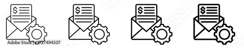 Payroll Settings  Icon Set Different Style Collection