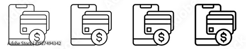 Payment Method  Icon Set Different Style Collection