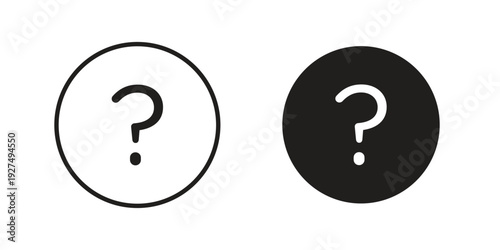 Question icon suitable vector symbol for graphic design, logo, web site, social media