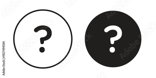 Question mark icon suitable vector symbol for graphic design, logo, web site, social media