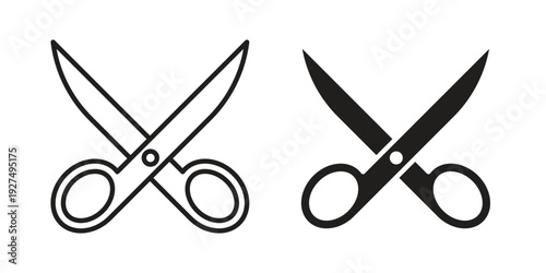 Scissor icon suitable vector symbol for graphic design, logo, web site, social media