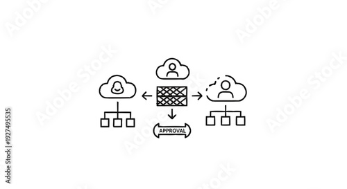 Cloud Computing Network Security and Data Protection Concept.