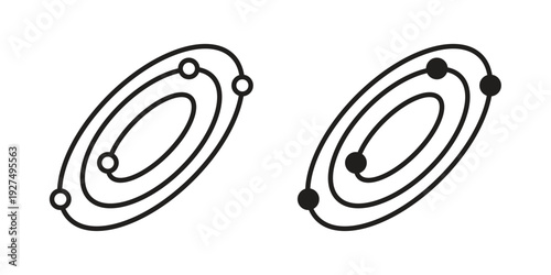 Space icon suitable vector symbol for graphic design, logo, web site, social media