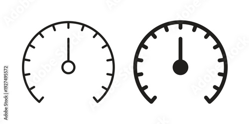 Speedometer icon suitable vector symbol for graphic design, logo, web site, social media