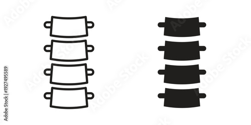 Spine icon suitable vector symbol for graphic design, logo, web site, social media