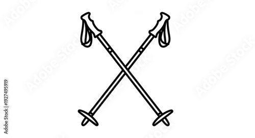 Crossed Swords Illustration Simple Design Element.