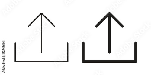 Upload icon suitable vector symbol for graphic design, logo, web site, social media