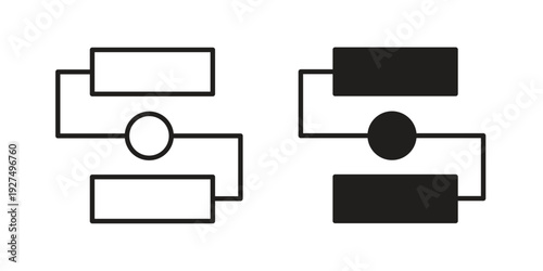Workflow icon suitable vector symbol for graphic design, logo, web site, social media