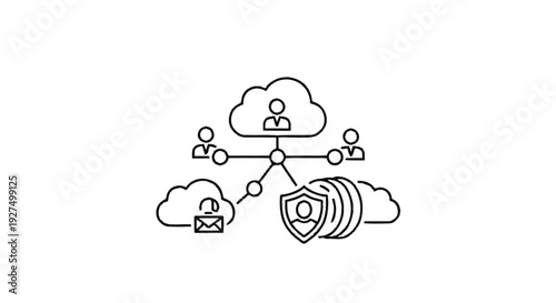 Cloud Computing Network Security and User Connections.