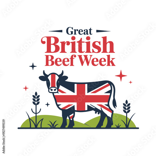 Great British beef week, cow union jack