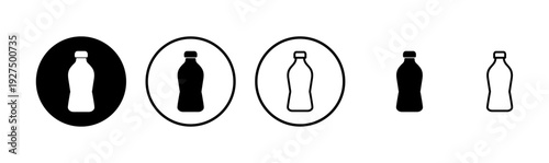 Bottle icon logo design. bottle sign and symbol