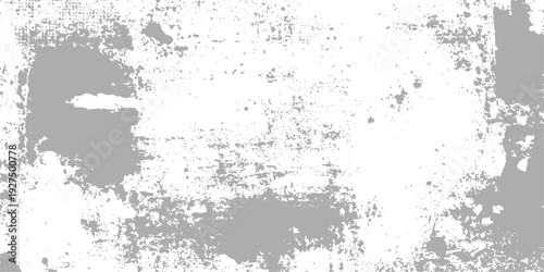 Vintage black ink splatter creates an old grungy texture on an antique paper wall with a dirty floral pattern frame and distressed paint art design