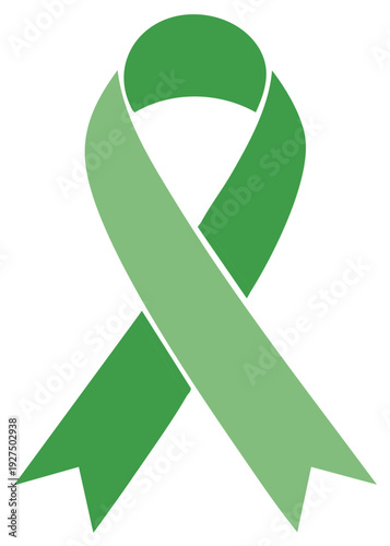 Green Awareness Ribbon - Symbol of Support, Hope, and Understanding