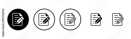 Note icon logo design. notepad sign and symbol