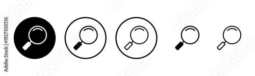 Search icon logo design. search magnifying glass sign and symbol