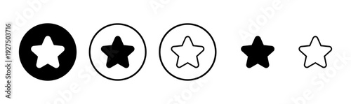 Star icon logo design. rating sign and symbol. favourite star icon