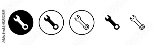 Wrench icon logo design. repair icon. tools sign and symbol