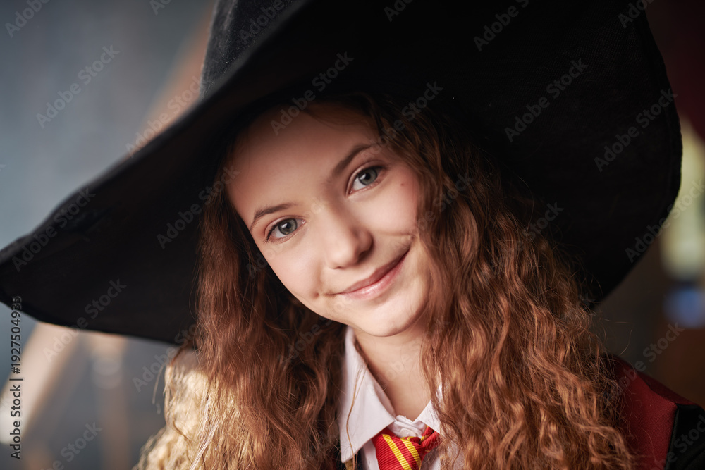 Fototapeta premium Cute Young Witch