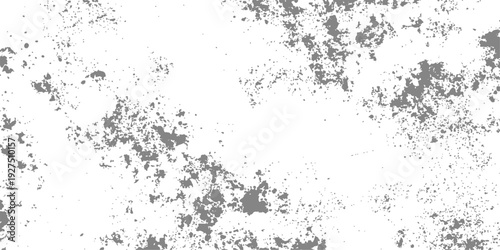 Vintage black ink floral pattern with a dirty grunge texture and an old paint border for an abstract art wallpaper illustration