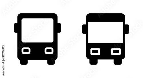 Bus icon symbol for apps and websites. bus sign and symbol