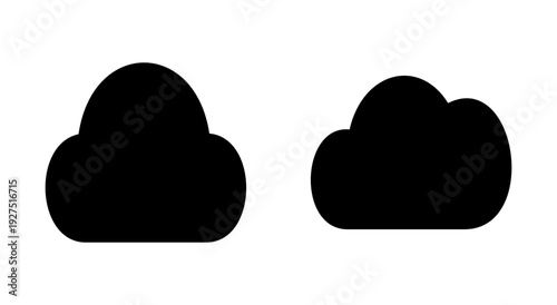 Cloud icon symbol for apps and websites. cloud sign and symbol