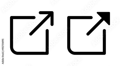 External link icon symbol for apps and websites. link sign and symbol. hyperlink symbol