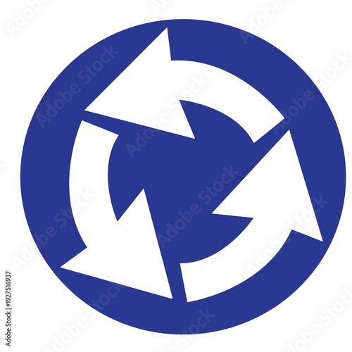 Traffic sign - roundabout intersection