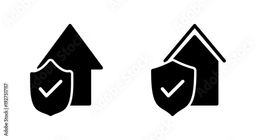 home insurance icon symbol for apps and websites. home protection sign and symbol