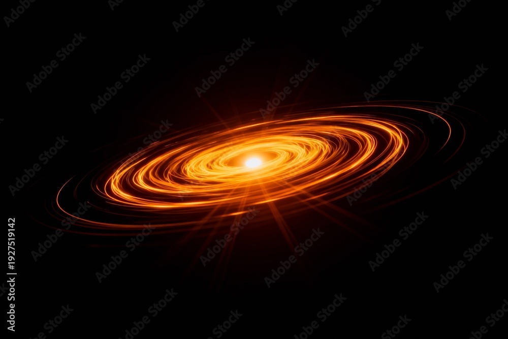 Fototapeta premium Galactic spiral with bright core