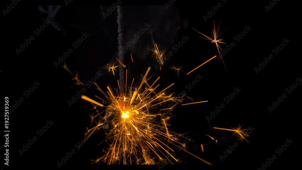 Obraz premium Sparklers illuminating the festive atmosphere