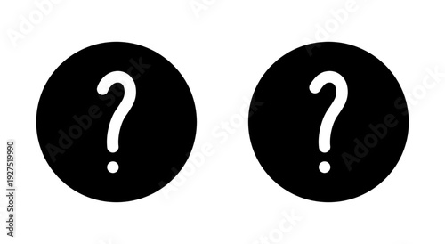 Question icon symbol for apps and websites. question mark sign and symbol