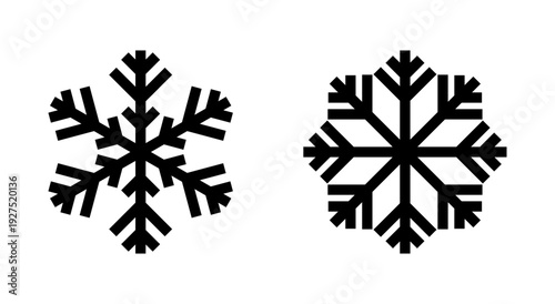 Snow icon symbol for apps and websites. snowflake sign and symbol