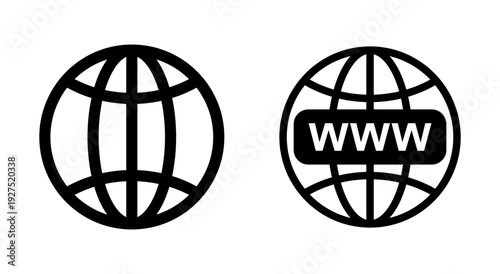 Web icon symbol for apps and websites. go to web sign and symbol. web click icon. Global search icon