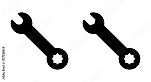 Wrench icon symbol for apps and websites. repair icon. tools sign and symbol