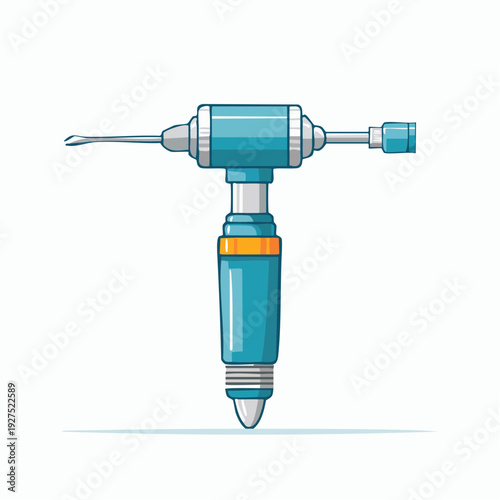 Medical drill vector icon isolated on a medical health business background with doctor nurse equipment