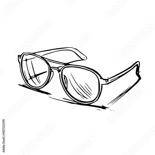 Stylish sunglasses illustration with elegant design