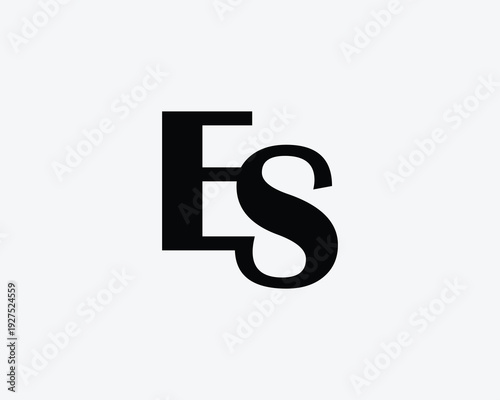 ES Logo Design. ES