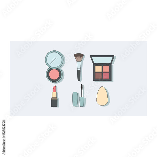 Minimalist Makeup Icons for Beauty and Style