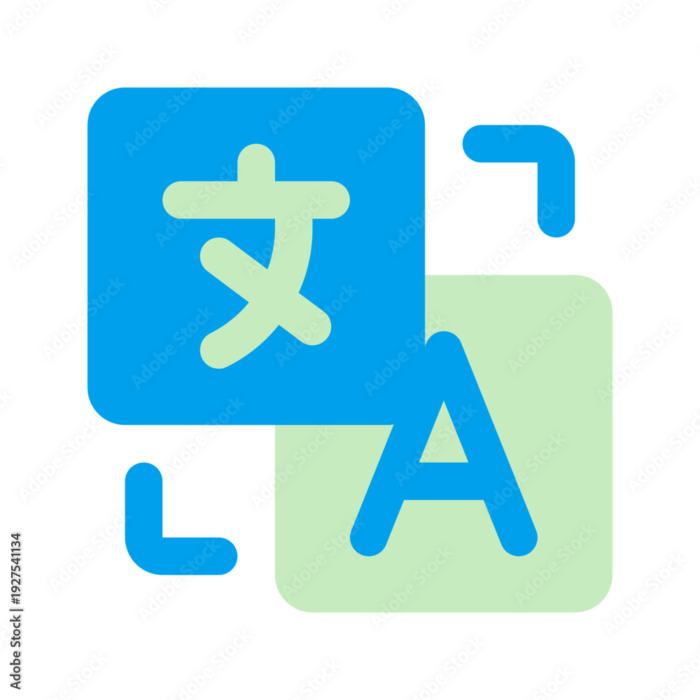 Fototapeta premium translation duo tone icon