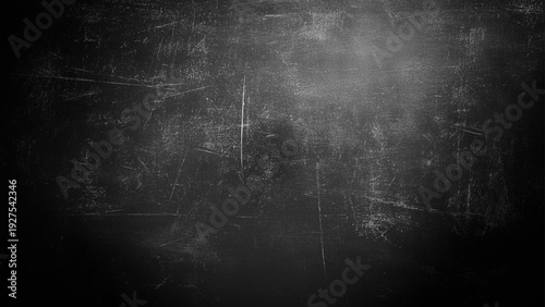 Chalk rubbed out on black chalkboard background