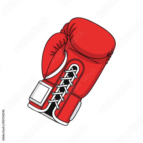 Red Boxing Glove for Sports Fitness and Training