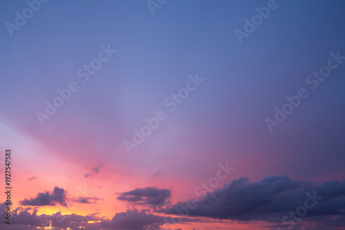 superbe coucher de soleil 