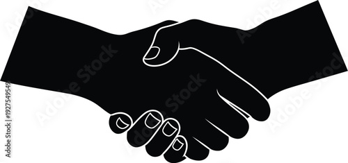 Handshake of agreement and partnership