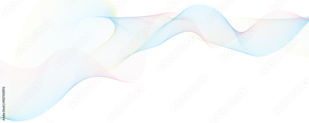 Obraz premium Abstract platinum gradient wave element for design. Digital frequency track equalizer. Stylized line art background.